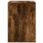 vidaXL Commode d'angle chêne fumé 80x41x58 cm bois d'ingénierie