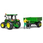 Bruder tracteur avec remorque john deere 5115m échelle 1:16