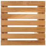 vidaXL Tabouret de bar 2 Pièces Naturel Bois de teck massif
