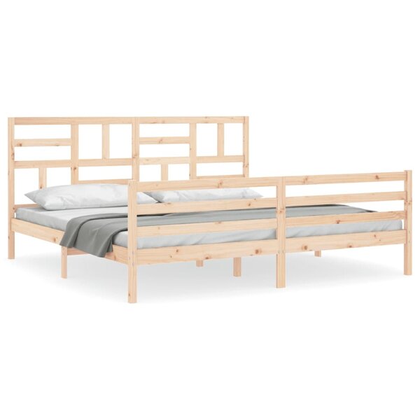 vidaXL Cadre de lit sans matelas 200x200 cm bois massif