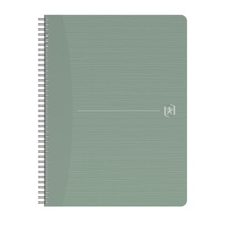 Cahier spirale oxford my rec'up recyclé a4 21 x 29 7 cm - 5 x 5 - 180 pages