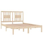 vidaXL Cadre de lit bois massif 120x190 cm petit double