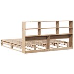 vidaXL Lit bibliothèque sans matelas 180x200 cm bois massif