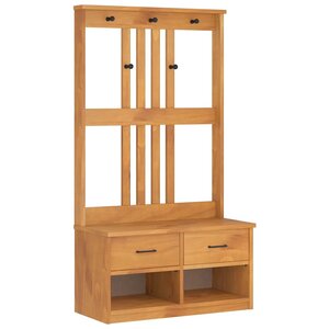 vidaXL Portemanteau SANDNES 87x40x159 5 cm bois massif pin