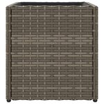 vidaXL Jardinières 2 Pièces gris 36x30x32 cm résine tressée