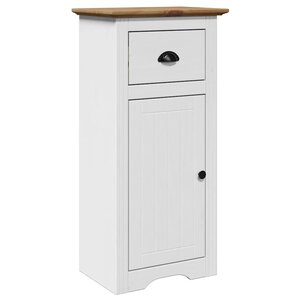 vidaXL Armoire de salle de bain BODO blanc et marron 44x30x90 cm