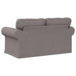 vidaXL Canapé Taupe 215 x 82 x 80 cm tissu