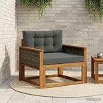 vidaXL Sofa de milieu extérieur Naturel