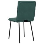 vidaXL Chaises à manger lot de 4 Vert foncé Velours