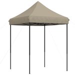 vidaXL Tente de fête Taupe 200 x 200 x 306 cm Tissu Oxford