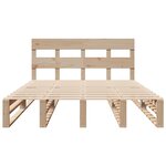 vidaXL Cadre de lit sans matelas 135x190 cm bois de pin massif