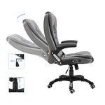 vidaXL Chaise de bureau Anthracite Similicuir