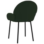 vidaXL Chaises à manger lot de 2 Vert foncé Velours