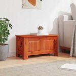 vidaXL Coffre de rangement avec couvercle marron bois massif d'acacia