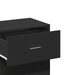 vidaXL Armoire de rangement noir 56 5x39x90 cm bois d'ingénierie
