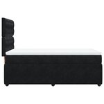 vidaXL Sommier à lattes de lit avec matelas Noir 90x200 cm Velours