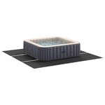 vidaXL Tapis de piscine Noir 396 x 396 x 0 1 cm Tissu non tissé