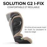 Siège auto Gold Solution G2 I-FIX 3-12 ans - Groupe 2/3 - 100-150 cm PLUS Stone Grey - mid grey