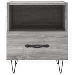 vidaXL Table de chevet sonoma gris 40x35x47 5 cm bois d’ingénierie