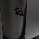 vidaXL Meuble TV d'angle 3 niveaux pour 32-70 pouces noir