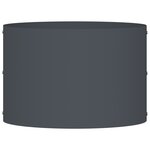 vidaXL Pots en métal anthracite Anthracite Métal Moyen