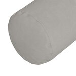 vidaXL Coussins d'accent 2 Pièces Gris clair Ø 25 x 70 cm
