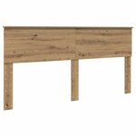 vidaXL Tête de lit Chêne artisanal 180 cm Bois d'ingénierie