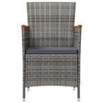 vidaXL Ensemble à manger d'extérieur 11 Pièces coussins Résine tressée