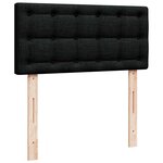 vidaXL Lit ottoman avec matelas et LED noir 80x200cm tissu