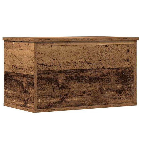 vidaXL Boîte de Rangement avec stockage Bois ancien 60 x 35 x 35 cm