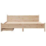 vidaXL Cadre de lit sans matelas 200x200 cm bois massif de pin