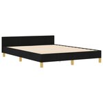 Châssis de lit vidaXL Noir 160x200 cm Tissu