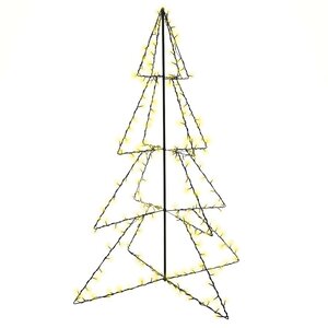 vidaXL Arbre de Noël cône 240 LED d'intérieur/d'extérieur 115x150 cm