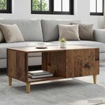 vidaXL Table basse Bois ancien 90 x 50 x 40 cm Bois d'ingénierie