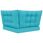 vidaXL Coussin de canapé d'extérieur Polyester Turquoise
