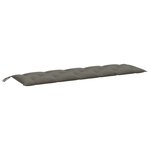 vidaXL Coussins de banc de jardin lot de 2 gris foncé mélangé tissu