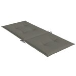 vidaXL Coussins de chaise à dossier haut lot de 6 gris foncé mélangé