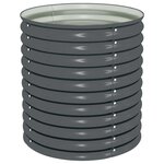 vidaXL Lit surélevé de jardin 80x80x81 cm Acier galvanisé Gris