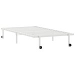 vidaXL Cadre de lit sans matelas pliable blanc 100x190 cm acier