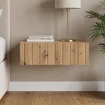 vidaXL Table d'appoint murale 59 x 34 5 x 17 cm Bois d'ingénierie