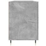 vidaXL Bureau gris béton 140x50x75 cm bois d'ingénierie