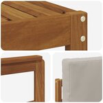 vidaXL Ensemble de canapés d'extérieur 4 Pièces Gris Naturel et Clair