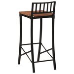 vidaXL Chaises de bar lot de 2 bois d'acacia massif