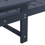 vidaXL Transat Bleu marine HDPE
