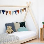 Lit tipi enfant NAKANA 120 x 180 vert pétrole