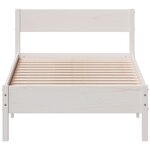 vidaXL Cadre de lit sans matelas blanc 100x200 cm bois de pin massif