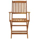 vidaXL Ensemble à manger de jardin pliable 7 Pièces bois d'acacia solide