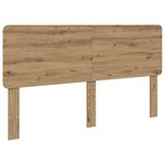 vidaXL Tête de lit Chêne artisanal 200 cm Bois d'ingénierie