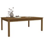 vidaXL Table de jardin marron miel 121x82 5x45 cm bois massif de pin