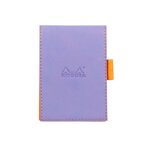 Porte-bloc Simili Cuir 8.4 x 11.5 cm+ bloc N°11 - Iris